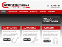 Tablet Screenshot of gerber-utzigen.ch